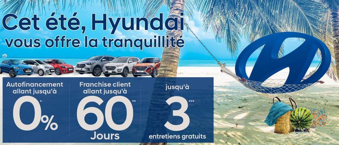 HYUNDAI MOTOR TUNISIA ET SES PROMOS ÉTÉ 2019