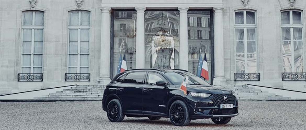 DS 7 CROSSBACK ÉLYSÉE confectionnée pour la Présidence Française