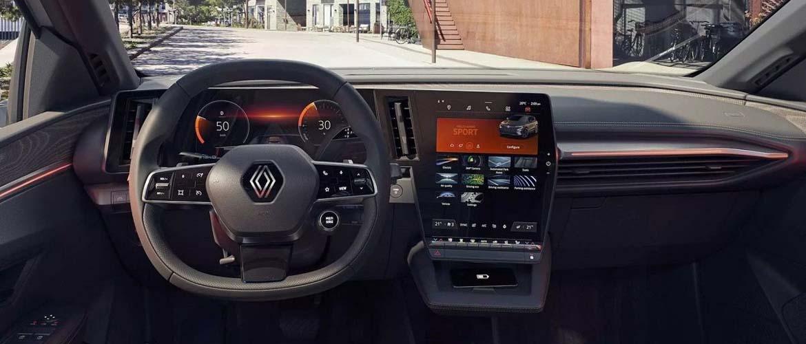 Renault Mégane E-Tech Electric équipée du système IVI avancé de LG