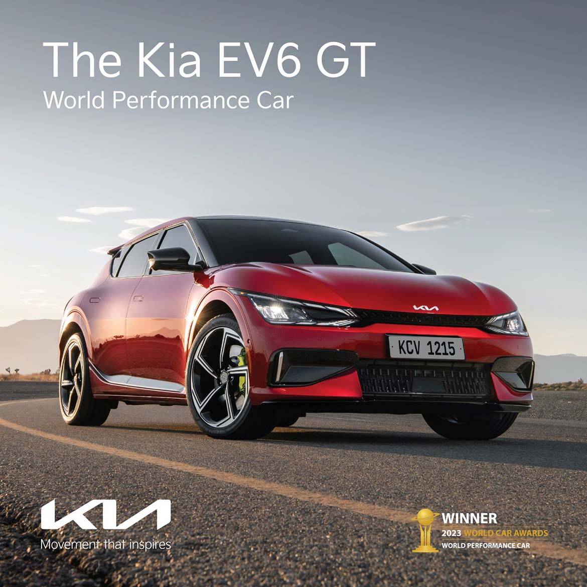 Kia EV6 GT couronnée voiture de performance mondiale 2023