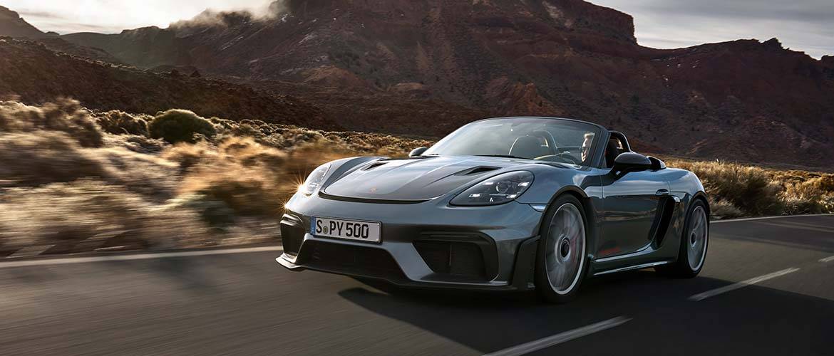 Porsche 718 Spyder RS : sportive à moteur central à ciel ouvert