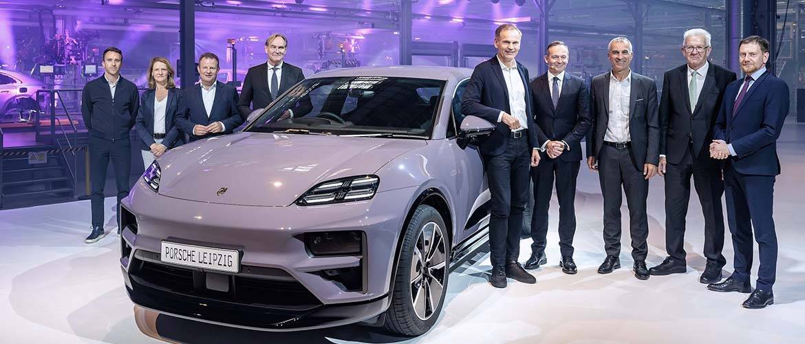 Porsche célèbre le début de l’électromobilité dans son usine de Leipzig