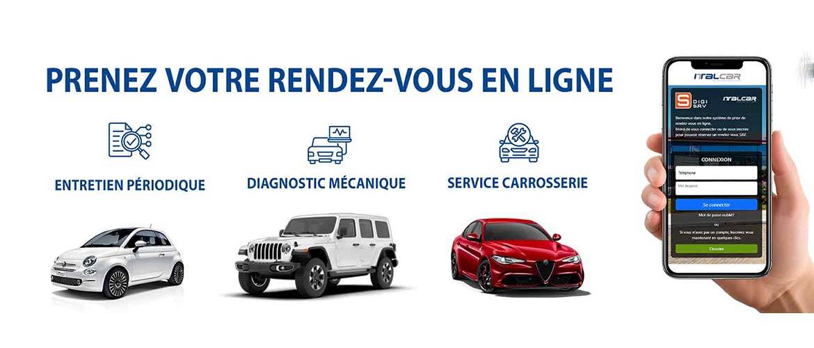 Italcar lance une plateforme de rendez-vous en ligne